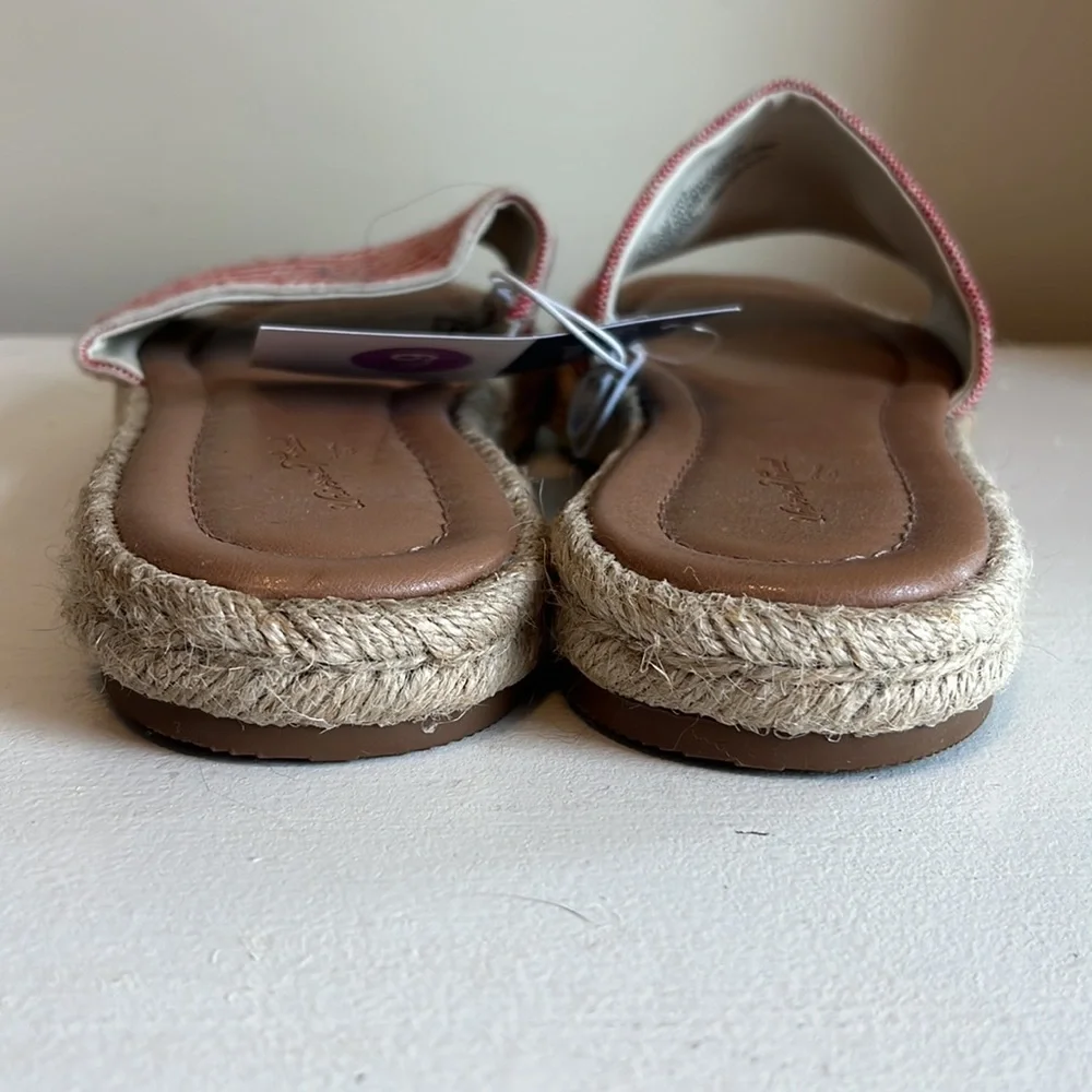 NEW Universal Thread Maren Square Toe Espadrille Slide Sandals Size 6.5 - Picture 6 of 8